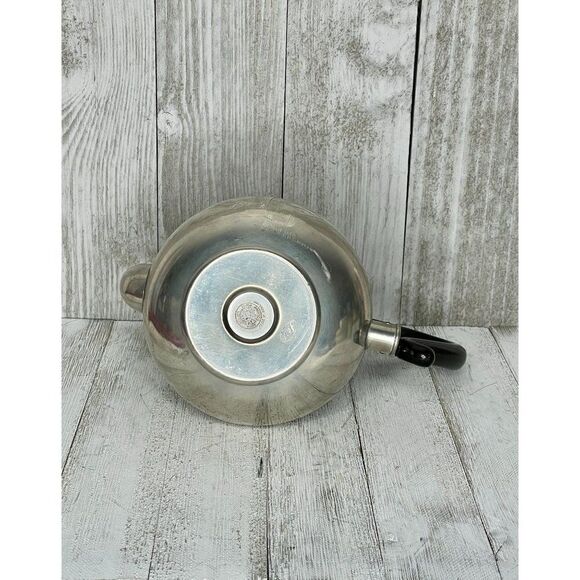 Vintage Royal Holland Pewter Teapot Ebony Handle Daalderop - Picture 7 of 9